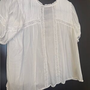 Wilfred White Lace Detail Blouse
